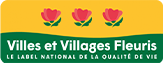 Logo village fleuries 3 fleurs