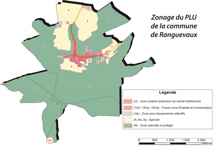 Plan de zonage ranguevaux